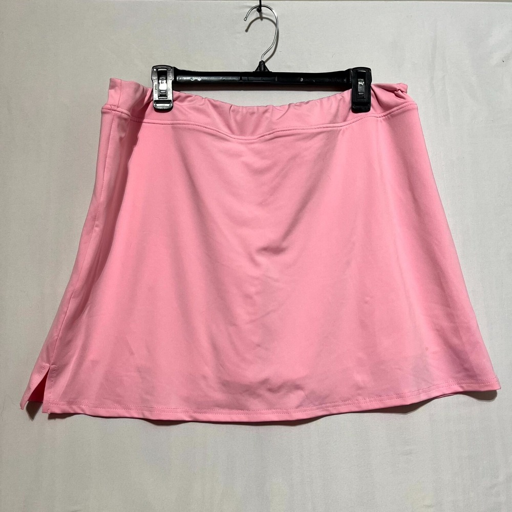 Ekouaer Skorts Womens 2XL Pink Outdoor Activewear Stretch Elastic Waist Pull On